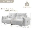 2 Seater Cushion Comfortable Sofas With 2 Cushions And 2 Ball Pillows