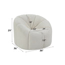 Osmash - Chair - White Teddy Sherpa - Atlantic Fine Furniture Inc
