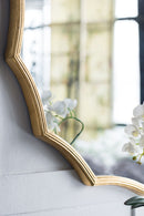 Round Sunburst Wall Mirror With, Wall Decor Mirror For Entryway Bedroom Living Room - Gold