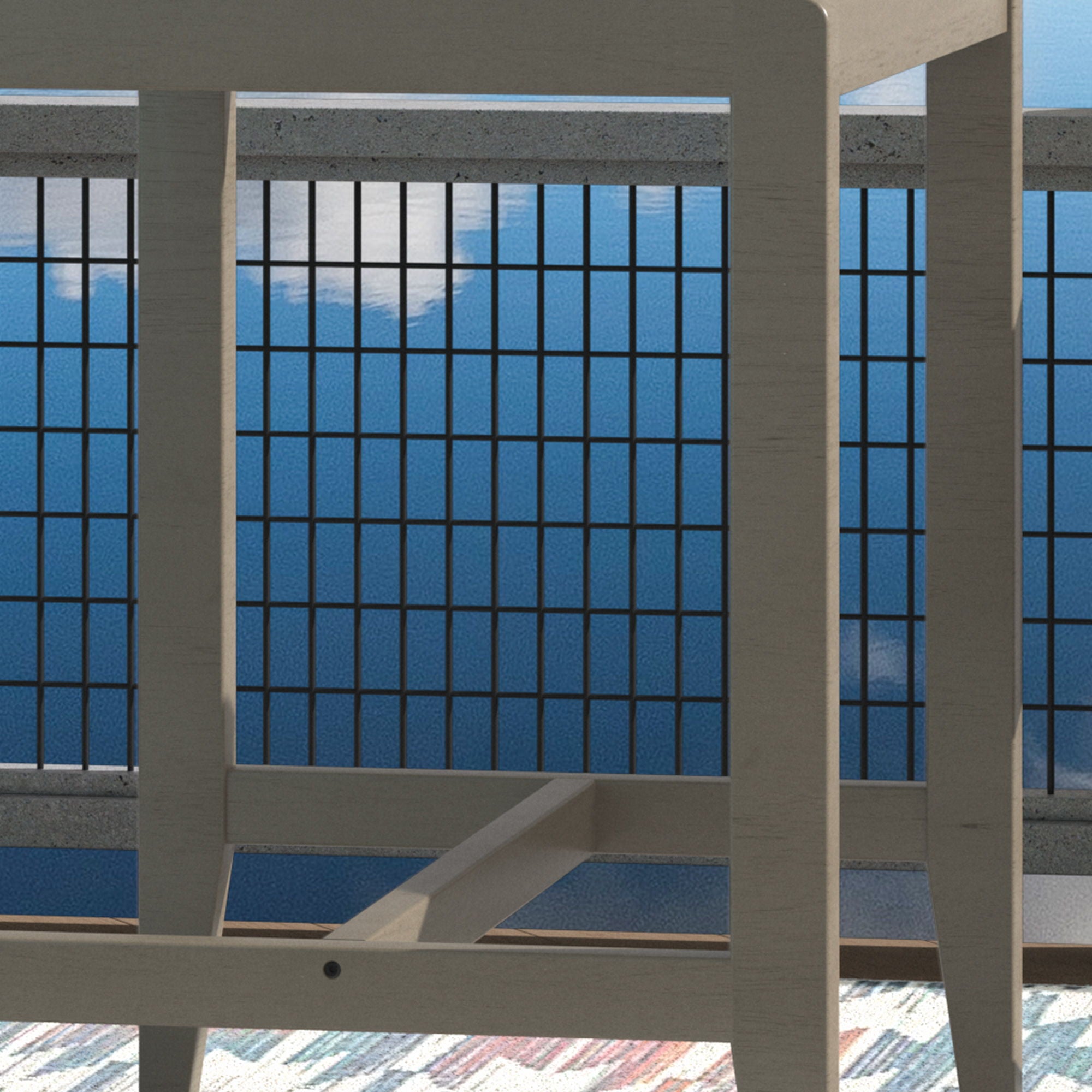 Sustain - Outdoor High Bistro Table - Gray