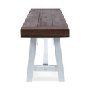 Tranquilizer - Outdoor Acacia Wood Bench With Slat Panel Design