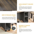 Contemporary 5 Piece Folding Extendable Dining Table Set With Chairs For 4 - Brown