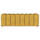 Modern Upholstered Tufted Accent Bench & Round Legs