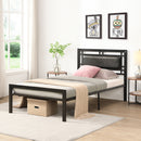 Twin Size metal bed Sturdy System Metal Bed Frame ,Modern style and comfort to any bedroom ,black