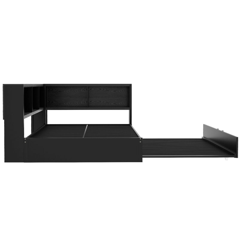 Daybed With Trundle, Storage Cabinets And USB Ports