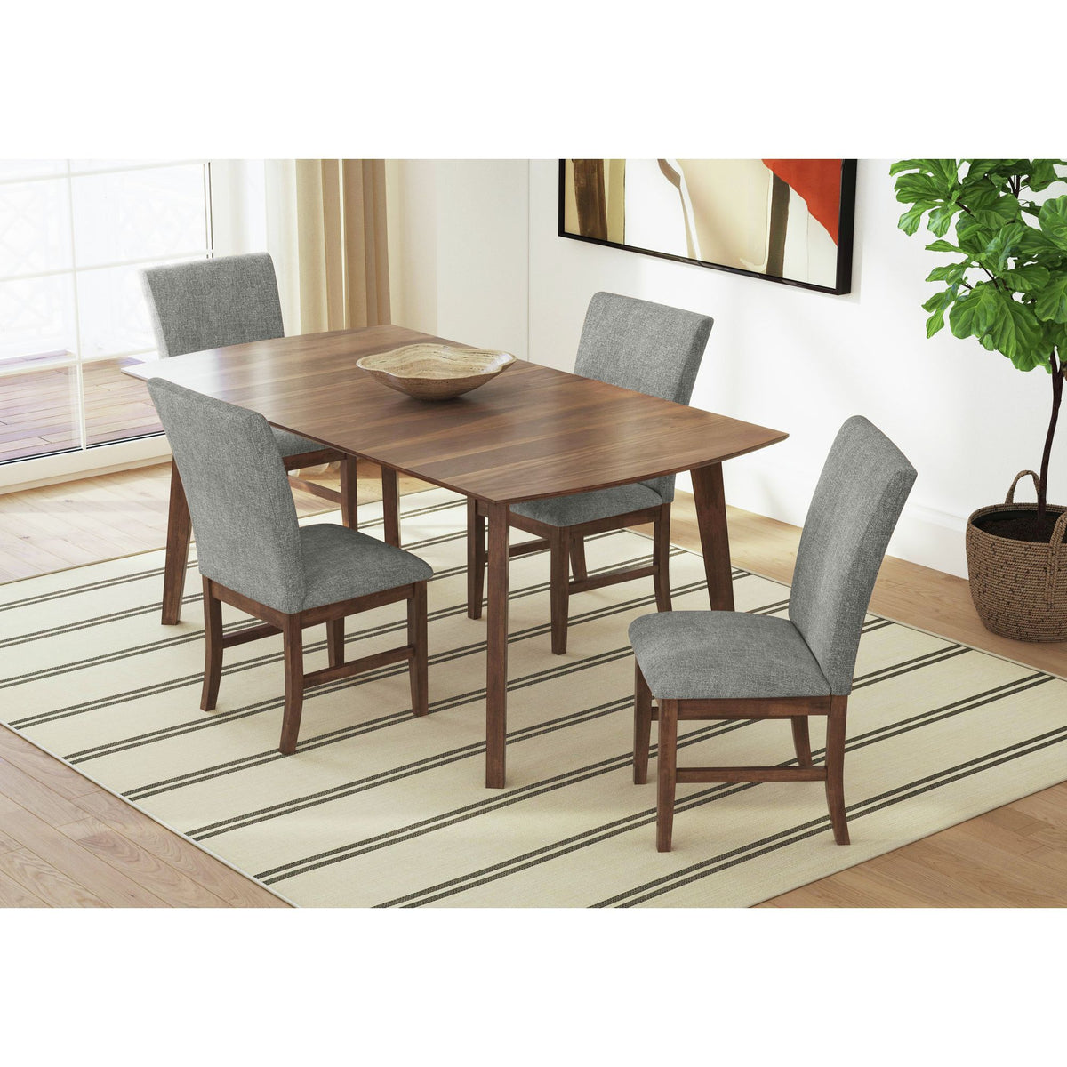 Santa Barbara Rectangular Dining Table in Walnut by Elements International, view 7