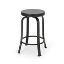 Modern Industrial Counter Stool Set With Swivel Function
