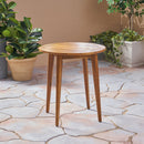 Stamford - Modern Outdoor Bistro Table With Water Resistant - Teak