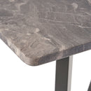 Modern Bar Height Dining Table, Rubberwood Legs And Laminate Table Top