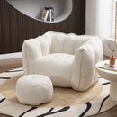 Soft Chenille Bean Bag Chair With High Resilient Foam
