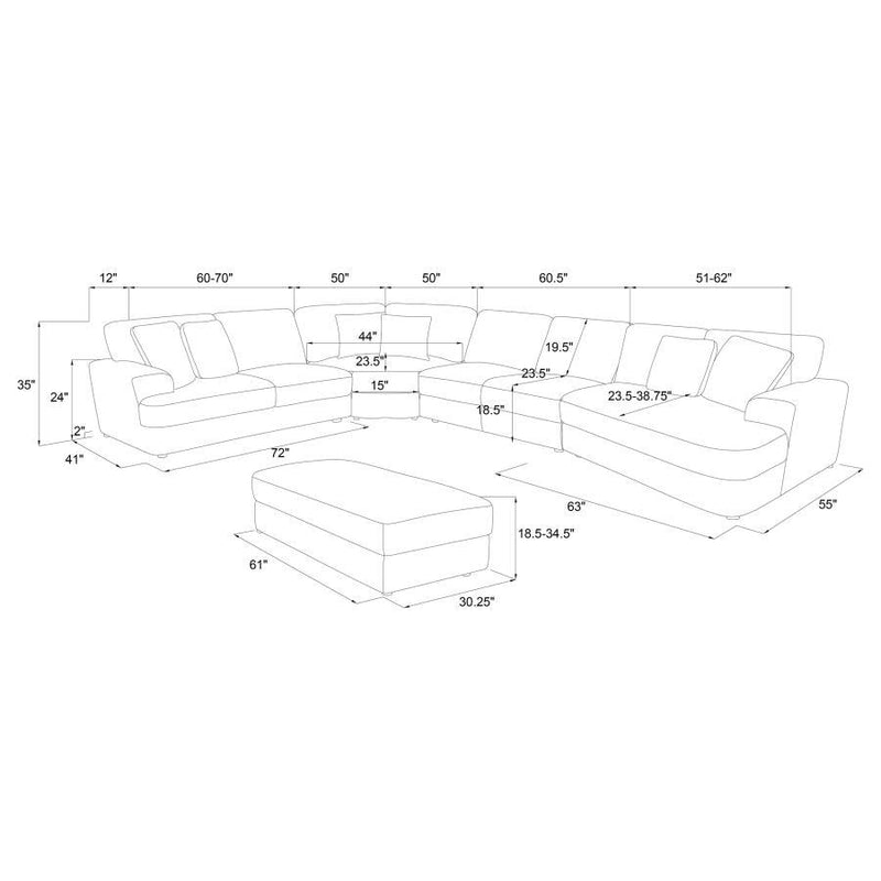 Emberson - Upholstered Modular Sectional Sofa