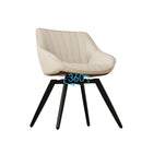 Round Dining Table Set With Tulip Design And 2 Chairs