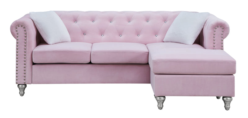 Raisa - G864B-SCH Sofa Chaise - Pink