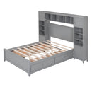 Bed With All In One Cabinet And Shelf