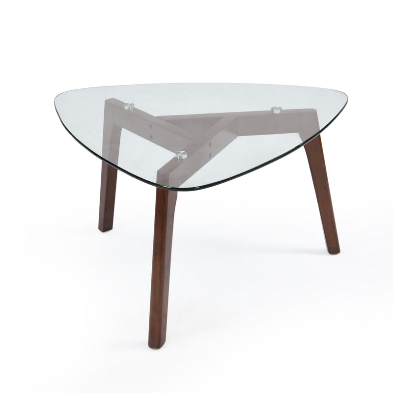 Modern Coffee Table With Wood Construction And Compact Design