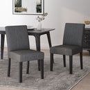 Contemporary Dining Chair With Upholstered Seating And Tapered Legs