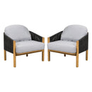Grotta - Outdoor Wood Club Chair (Set of 2)