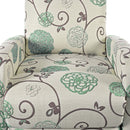 Modern Manual Recliner, Home Theater Chair With Adjustable Backrest For Living Room - Beige / Blue