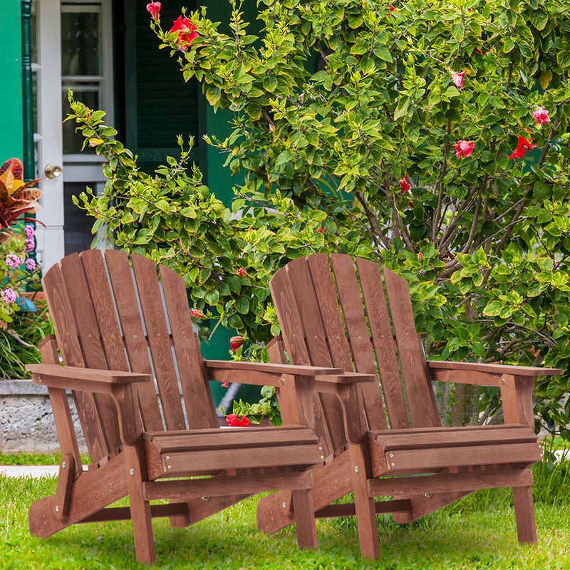 Oversize Outdoor Folding Adirondack Chair, Patio Chair For Garden