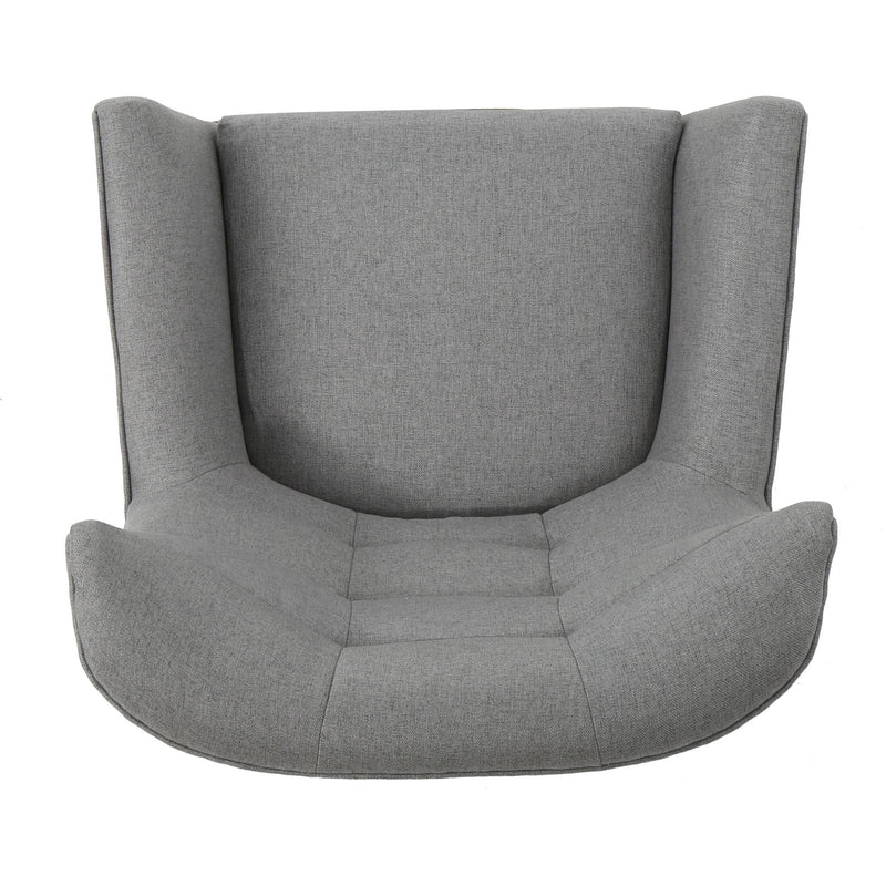 Club Chair With Rubberwood Legs