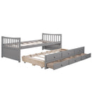 Twin Size Daybed With Trundle And Drawers