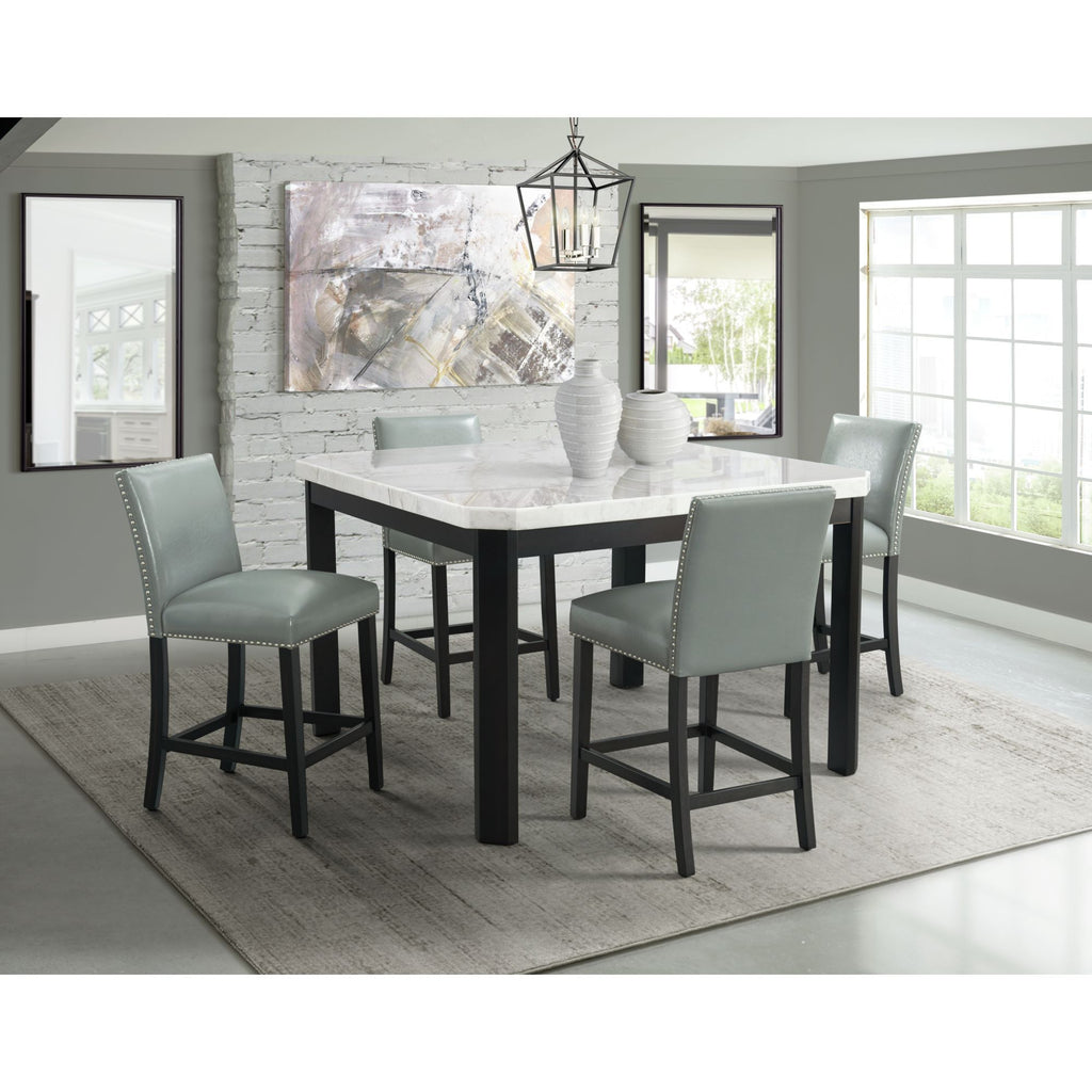 Francesca Piece Square Counter Dining Set (Table Four Chairs