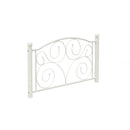Twin Size Unique Flower Sturdy System Metal Bed Frame with Headboard and Footboard
