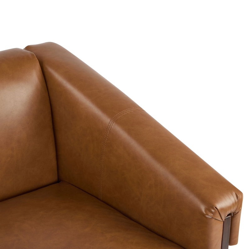 Sierra - Vintage Modern Accent Chair With Deep Cushions And Wide Armrests
