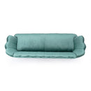Modern Glam 3 Seater Sofa With Velvet Texture
