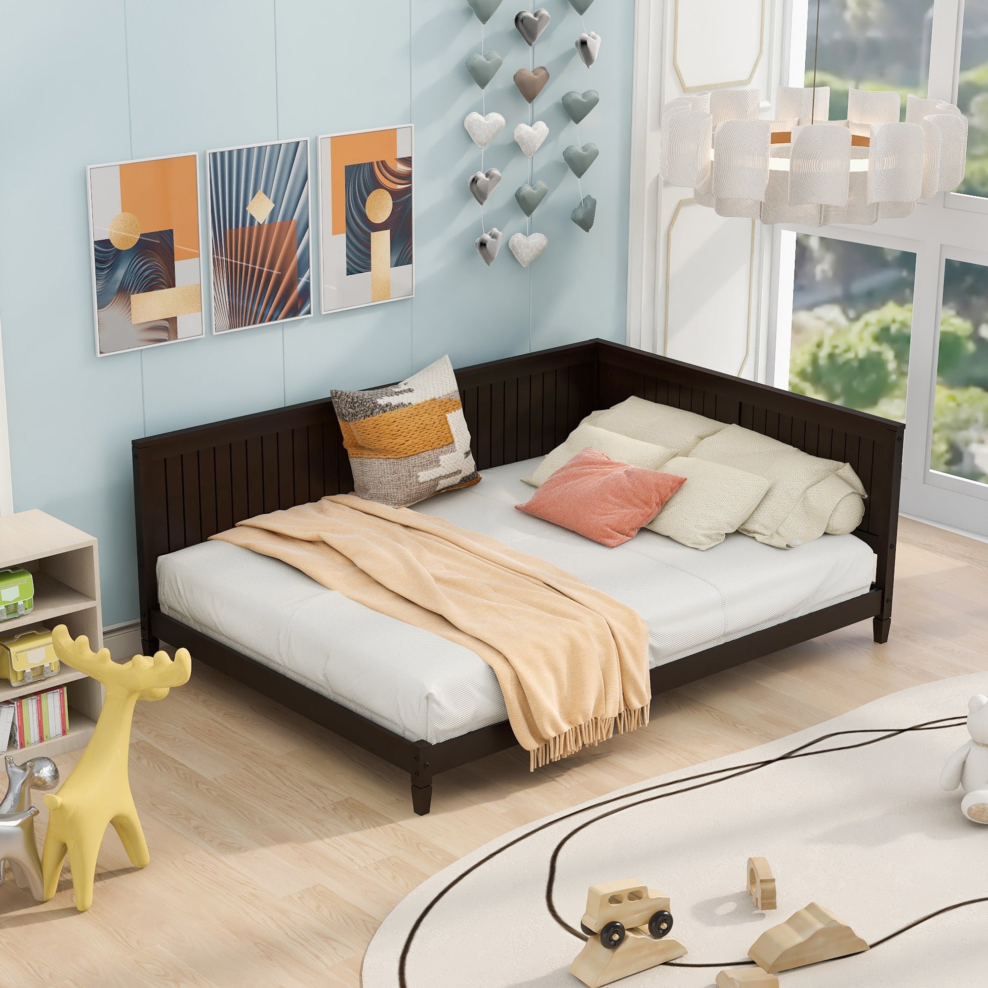 Full Size Wood Daybed/Sofa Bed, Espresso - Atlantic Fine Furniture Melbourne FL