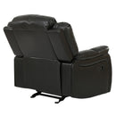 Classic Design Recliner, Upholstery Recliner, Glider Recliner - Black Berry