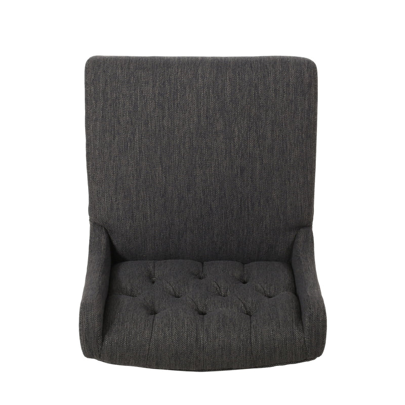 Solstara - Upholstered Dining Barstool With Button Tufted And Wing Back