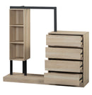 Wardrobe With 4 Drawers And 3 Shelves