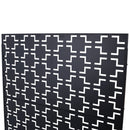 Outdoor / Indoor Privacy Screen Metal Privacy Screen, Freestanding Decorative Privacy Screen For Deck Balcony Patio - Black