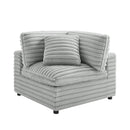 Jenny - Corner Accent Chair - Gray