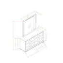 Star - Mirror With Built In LED And Frame - White