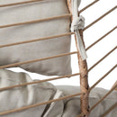 Sora - Outdoor Patio Wicker Hanging Chair With Stand - Beige / Brown