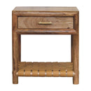 Regency - Woven Nightstand With Drawer - Light Brown