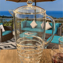 Swirl Unbreakable Plastic Water Pitcher With Lid And Spout