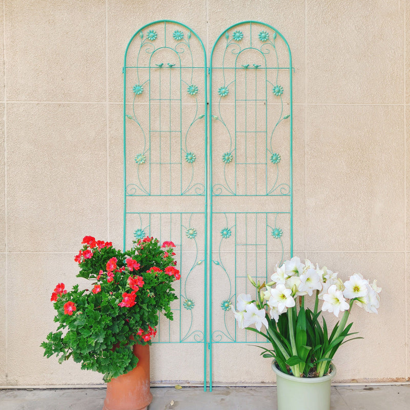 Metal Garden Trellis Rustproof Trellis For Climbing Plant Outdoor Flower Support