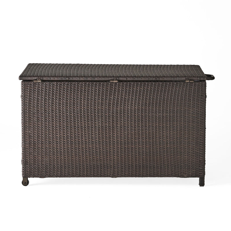 Blake - Wicker Cushion Box - Brown Multi