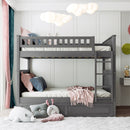 Bunk Bed With Twin Size Trundle, Guardrails
