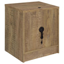 Transitional Nightstand With Dual USB Charging And Motion Sensor Light