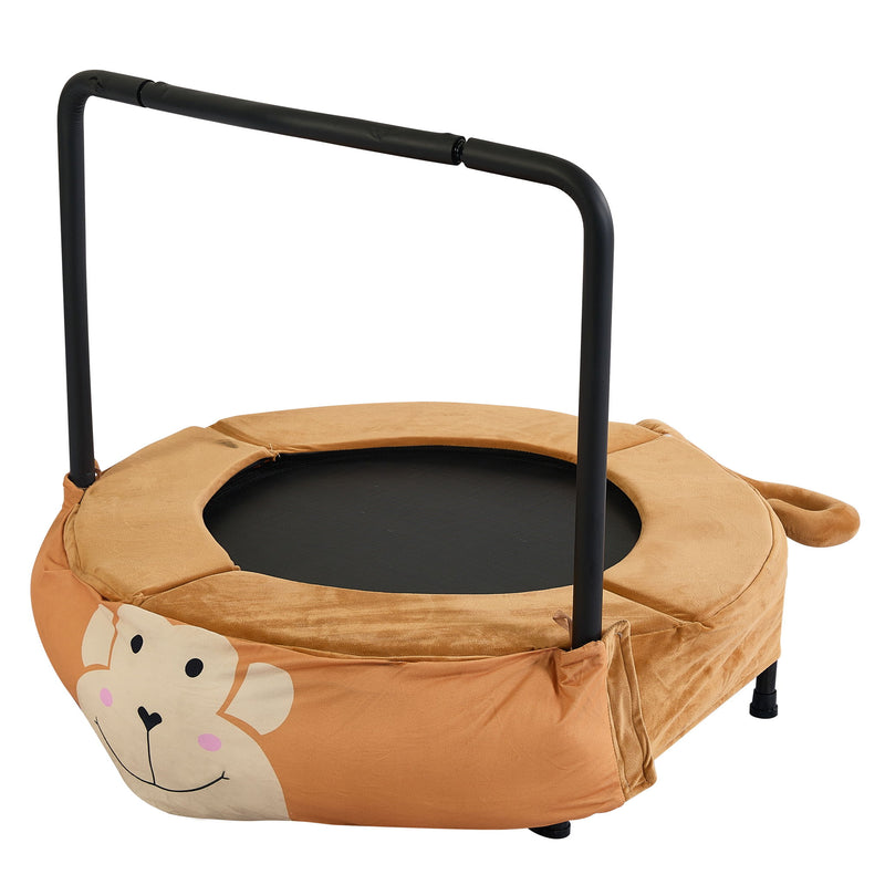 Children's Trampoline Happy Expression Outdoor / Indoor Dual Use, Foldable Iron Tube