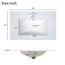 Modern Bathroom Vanity Cabinet, Combo With Open storage, Two Drawers