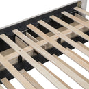 Upholstered Platform Bed With Drawers, Classic Headboard Design