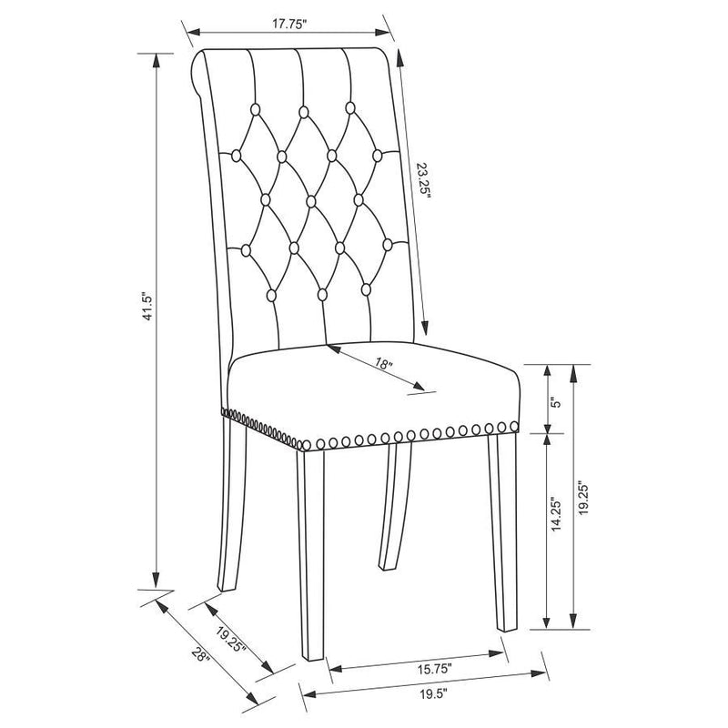 Alana - Upholstered Dining Side Chair (Set of 2)