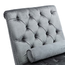 Velvet Chaise Lounge Indoor, Button Tufted Upholstered Chaise Lounge Chair With Pillow