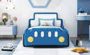 Race Car Shaped Platform Bed With Wheels