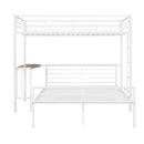 Bunk Bed With Desk, Ladder And Quality Slats For Bedroom